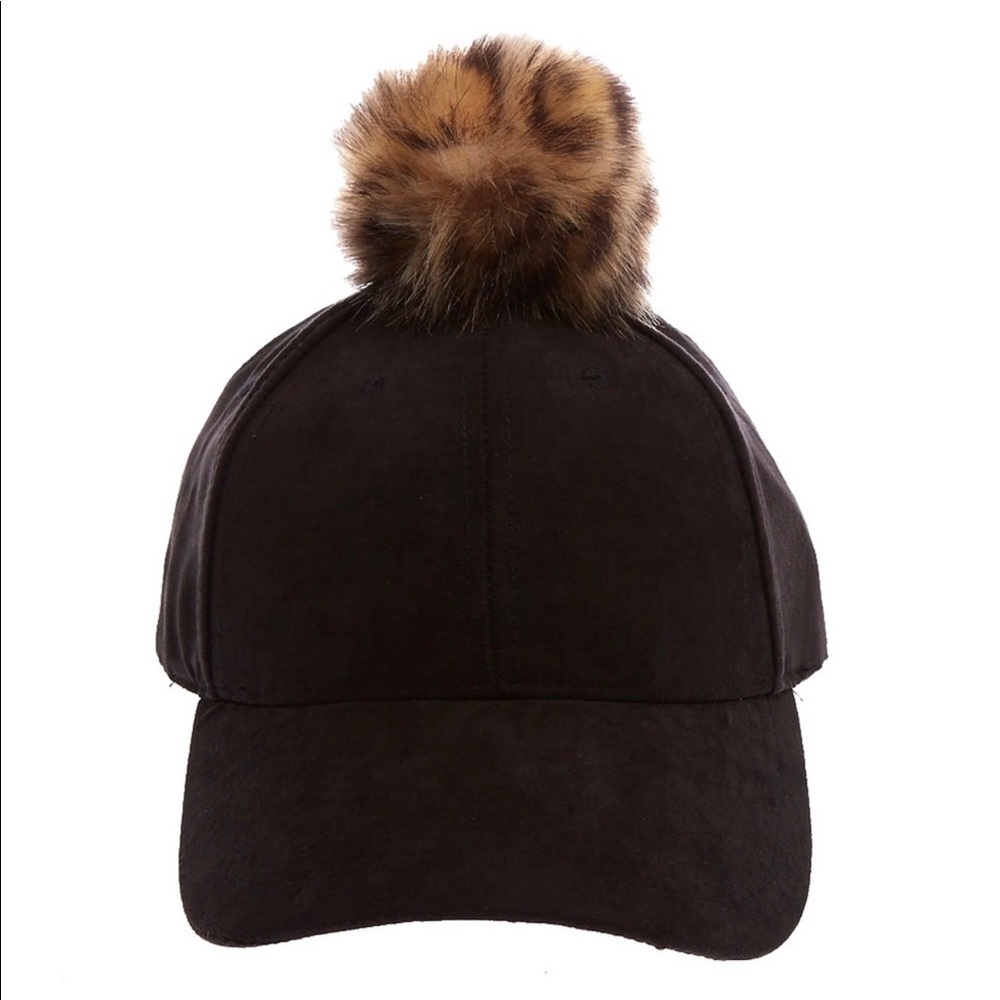 Black Faux Fur Hat